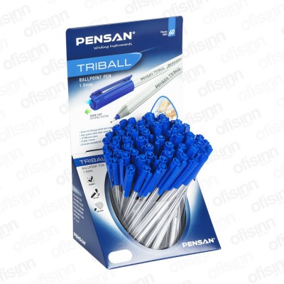 Ручка PENSAN шариковая  1,0 синий 1003 (60шт/уп)